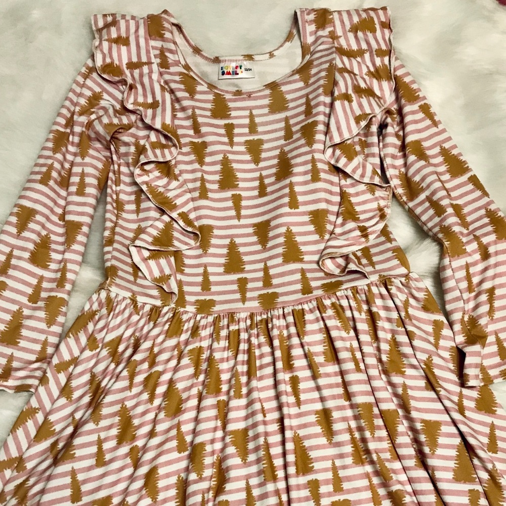 RARE Christmas print Dot Dot Smile Dress